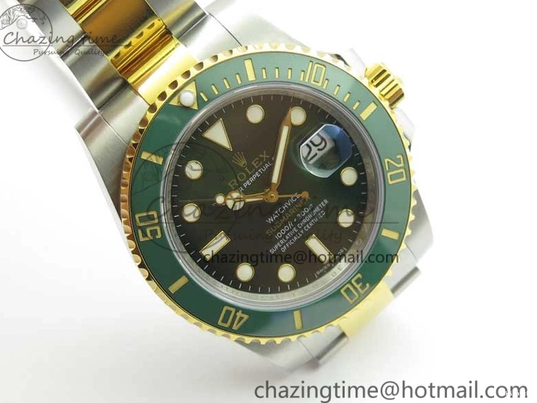 Wrapped MAX VRF Dial Green Bracelet A2836 116613 Edition Bezel on YG Submariner Version Best SS YG LV 0831